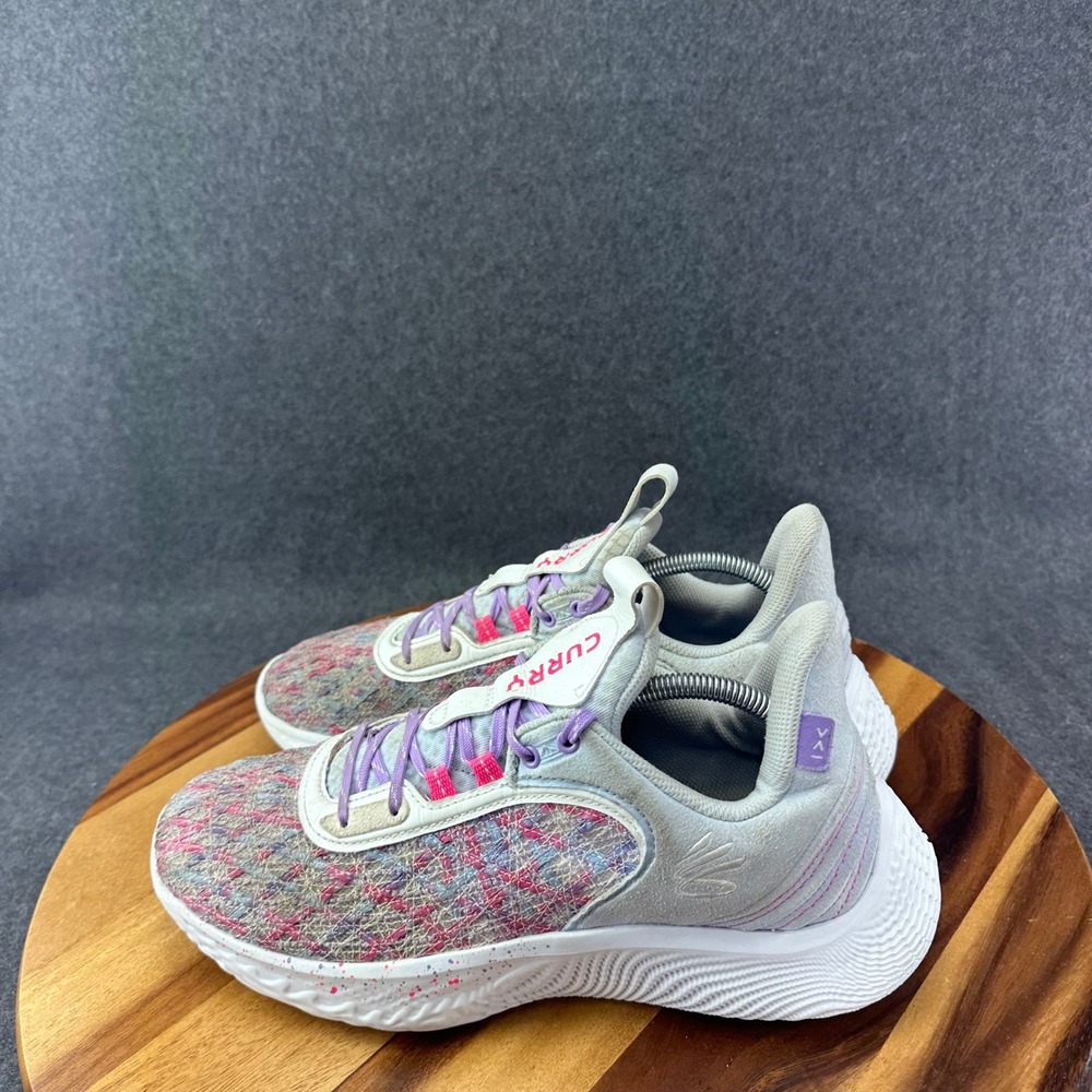 Under Armour Curry Flow 9 For The W Shoes Mens 9.5 Multi Color Low Top Sneakers - Picture 7 of 16